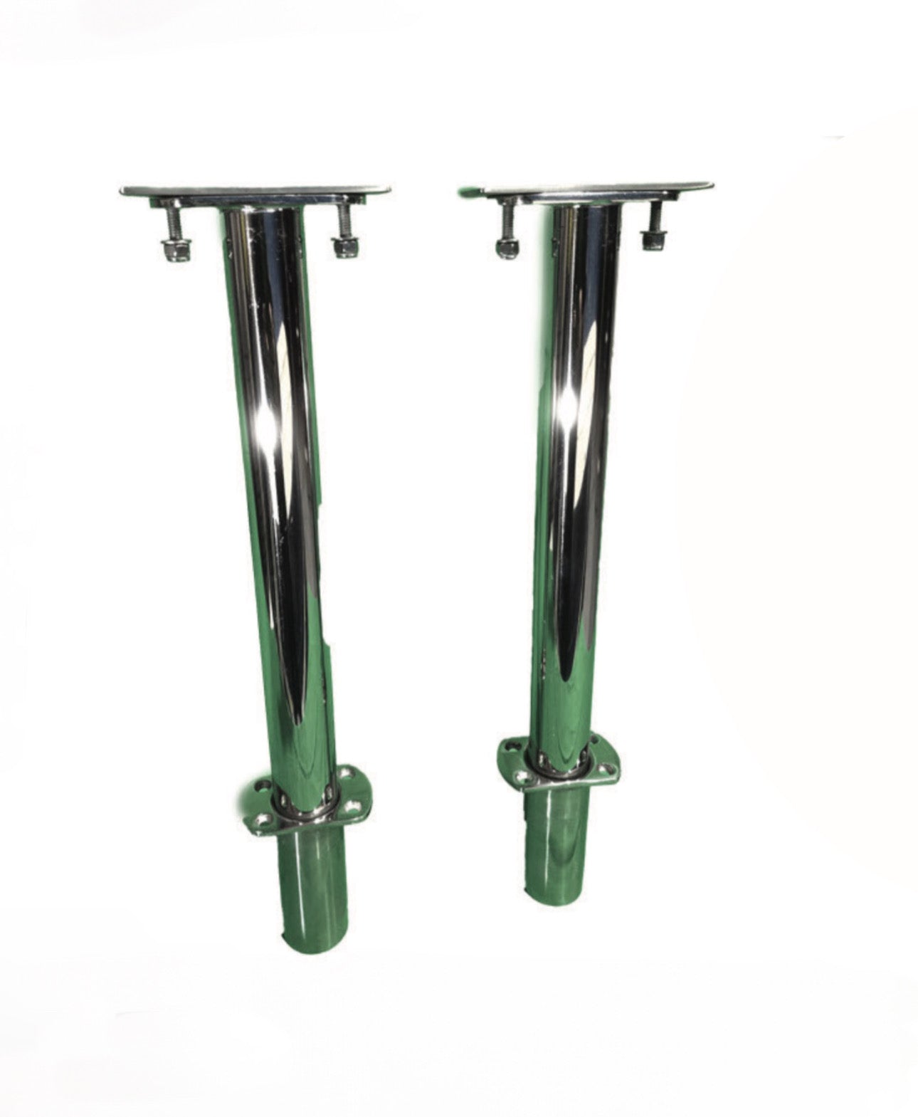 Pair of 316 Grade Stainless Steel Mounting Legs and Bases for Vessel — main product photo
